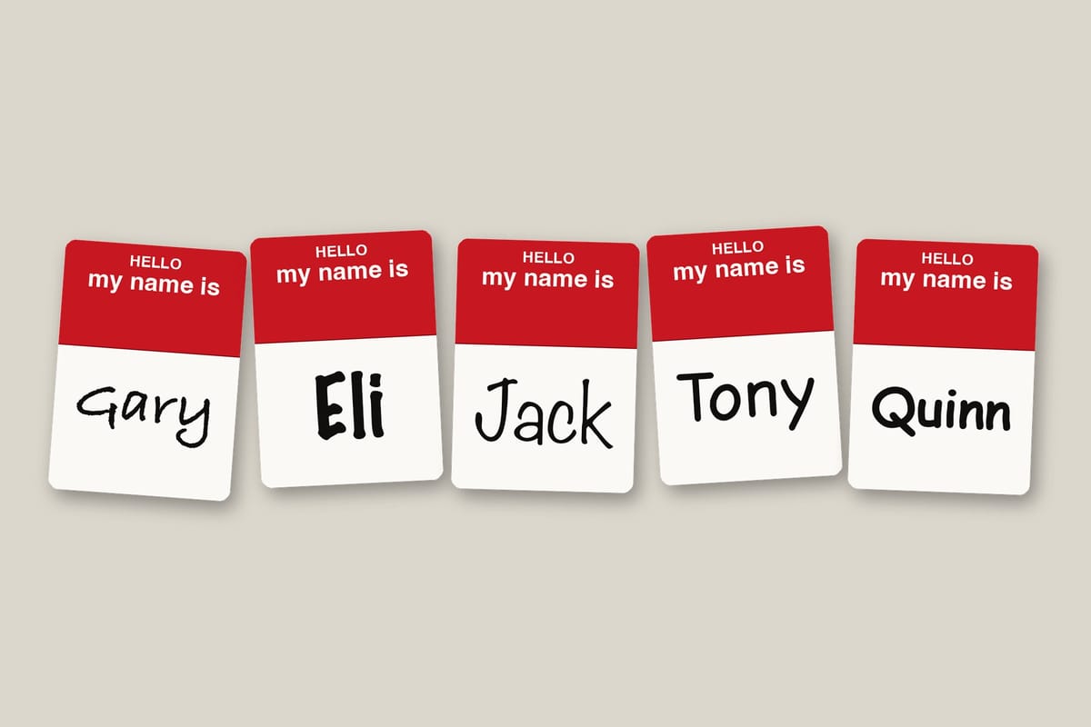 Meet the Staff. They Picked Their Own Names.